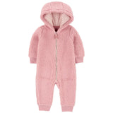 Combinaison polaire à capuche bébé