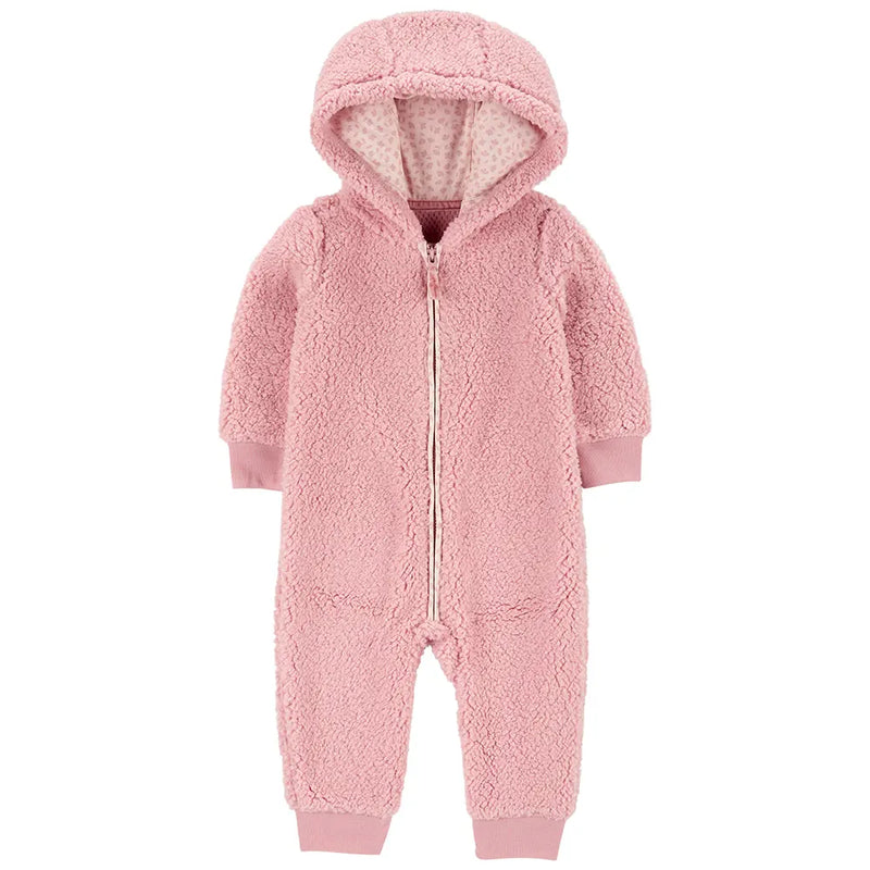 Combinaison polaire à capuche bébé