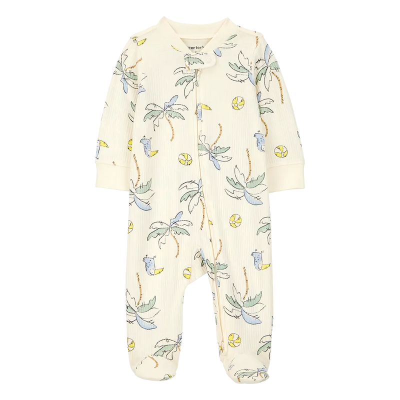 Carter's Baby Boy Zip-Up Sleeper - Palm Trees