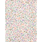 Ensemble fleuri en coton bio côtelé bébé fille