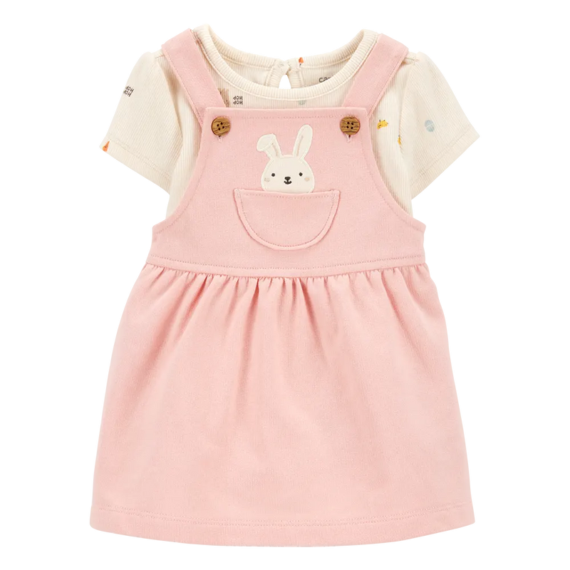 Carter's Baby Bodysuit & Overalls Set - Bunny