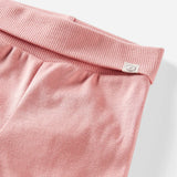 Lot de 2 joggers évolutifs en coton bio bébé fille