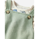 Ensemble salopette courte en coton bio bébé