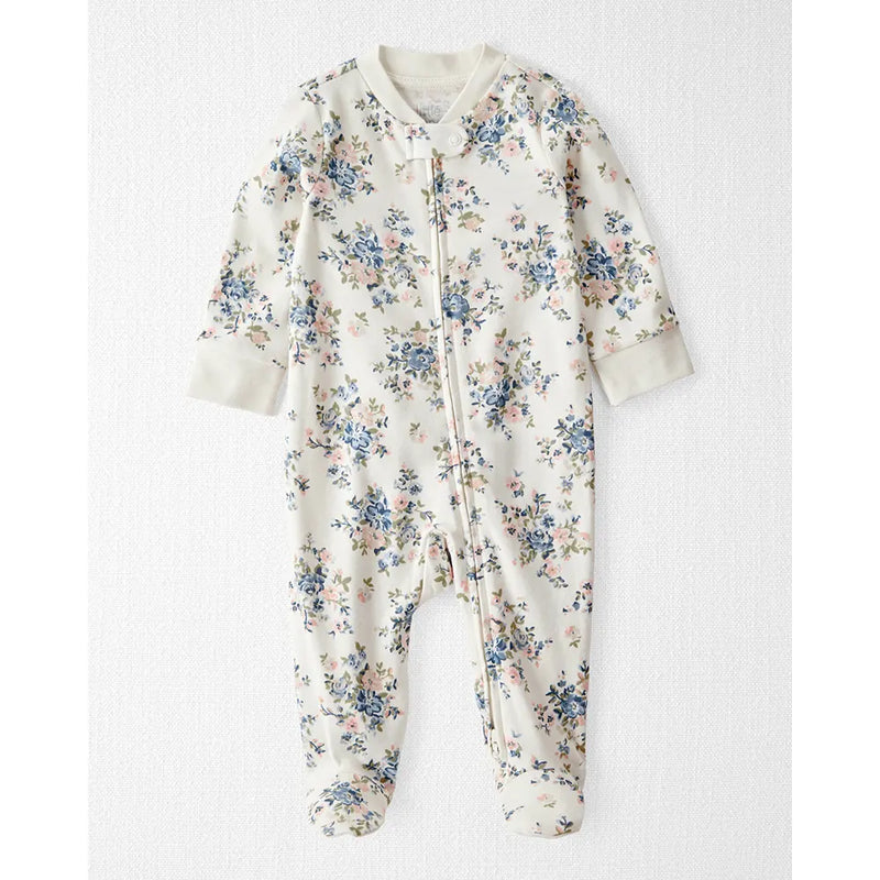 Grenouillère en Coton Bio Bébé Little Planet - Floral