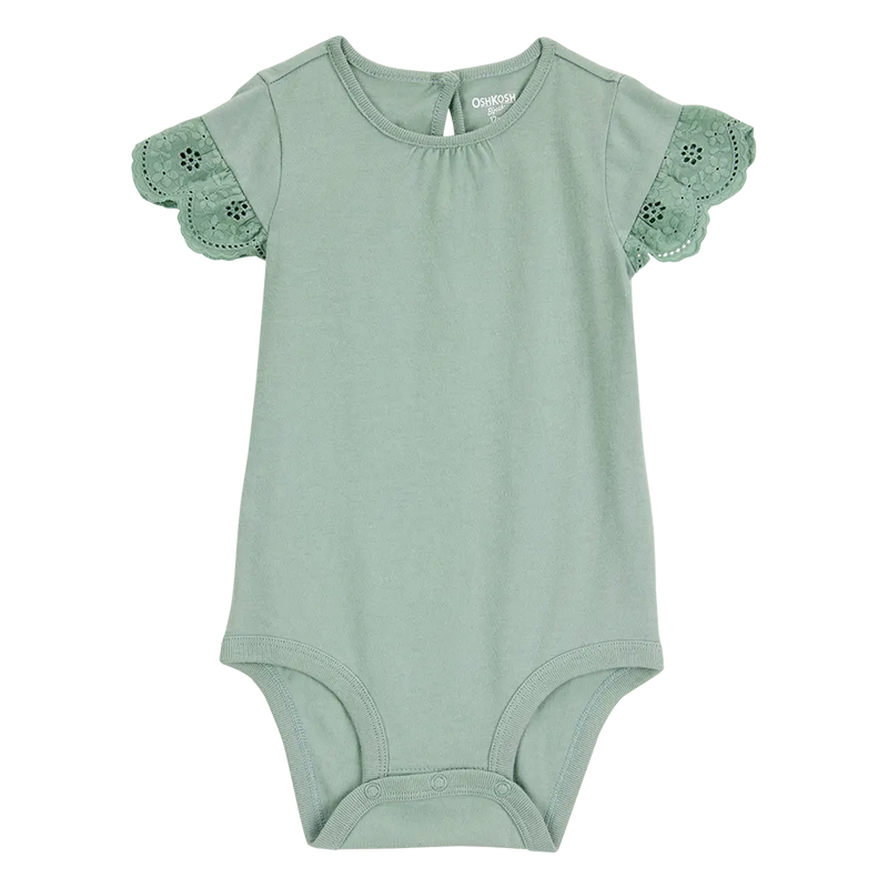 Body à Manches Papillon Bébé Fille OshKosh - Vert