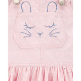 Robe-salopette à paillettes lapin bébé fille