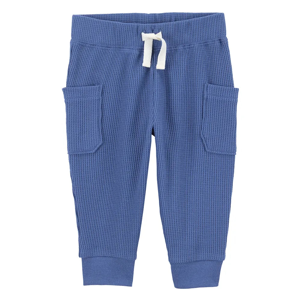 Body y pantalón de tejido gofrado para bebé niño Carter's - Azul