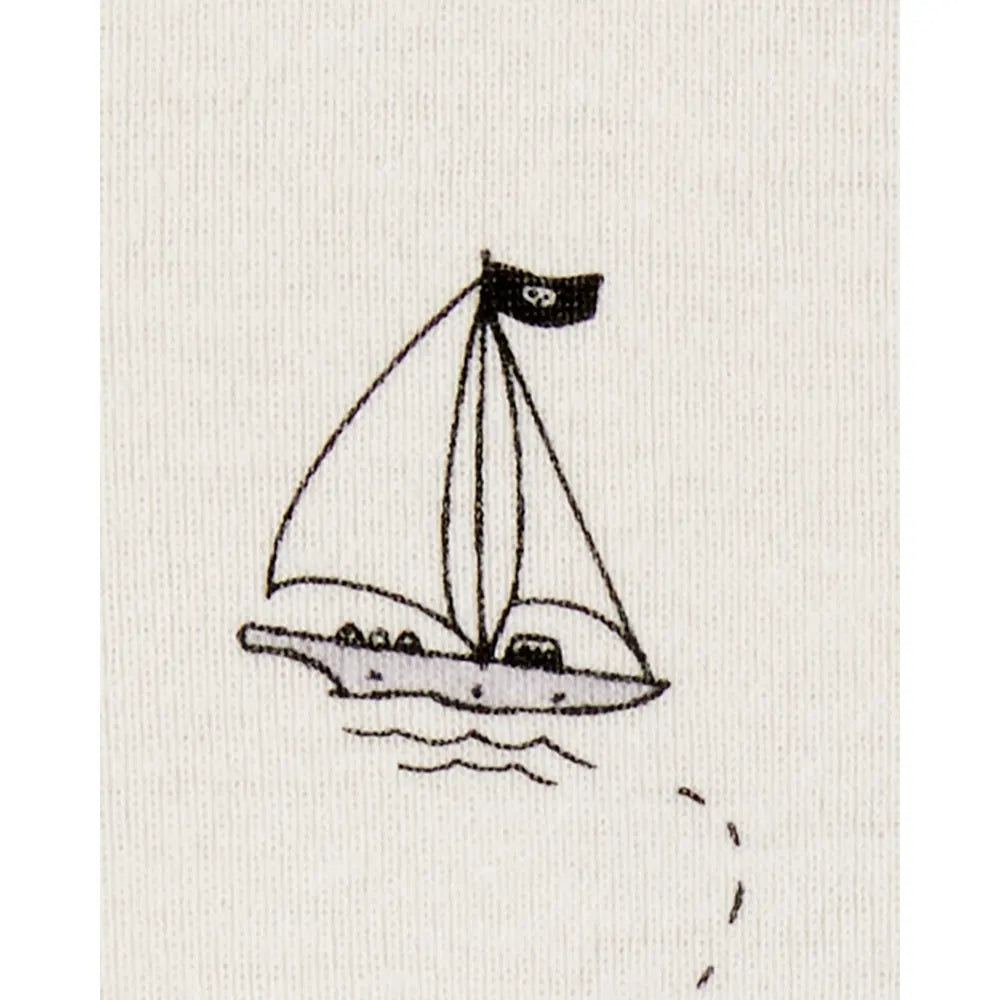 Barboteuse à pression pirate bébé garçon - Coton
