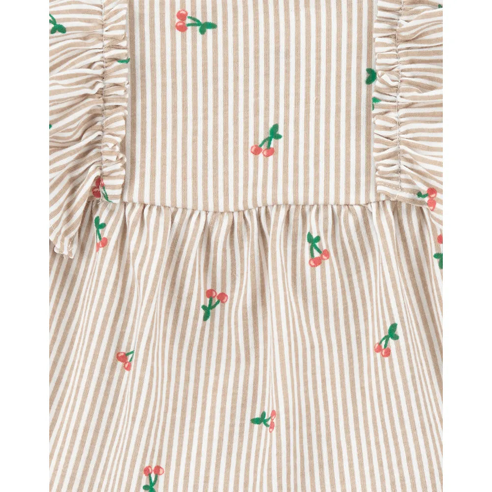 Conjunto de 3 piezas para bebé niña Carter's - Cereza y rayas