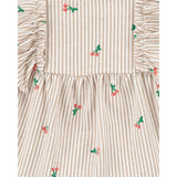 Conjunto de 3 piezas para bebé niña Carter's - Cereza y rayas