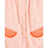 Barboteuse en Coton Bébé Fille Carter's - Orange