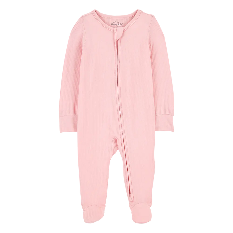 Grenouillère PurelySoft Zippé Bébé Fille Carter's - Rose