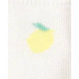 Lot de 6 paires de chaussons fruits bébé fille