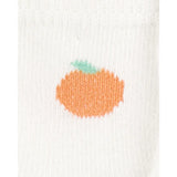 Lot de 6 paires de chaussons fruits bébé fille