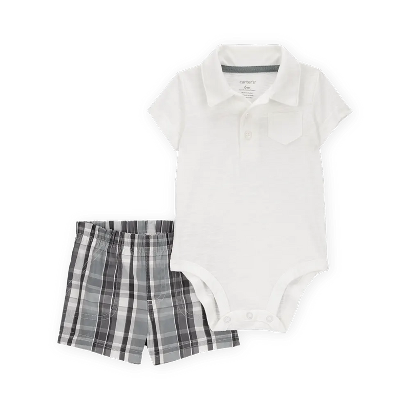 Body Polo & Short à Carreaux Bébé Garçon Carter's