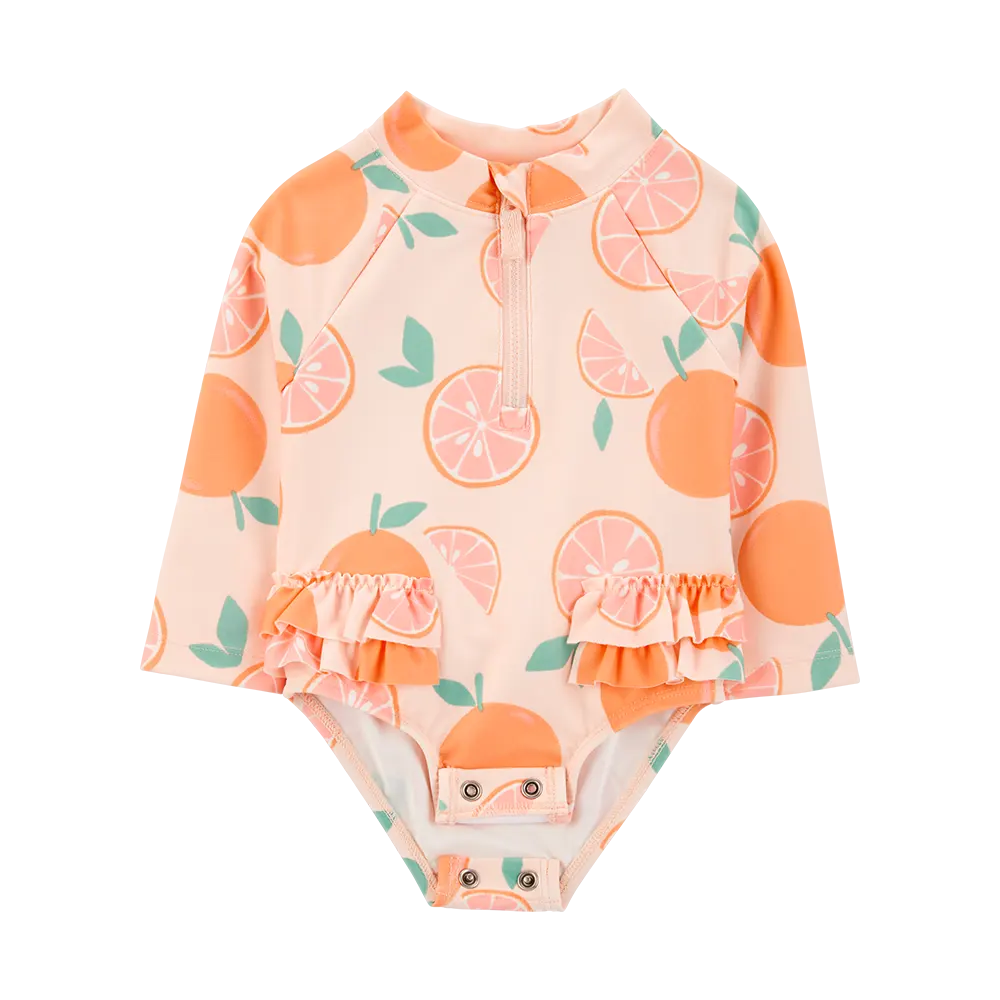 Carter's Baby Girl UV Protection Swimsuit - Orange