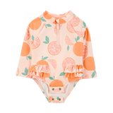Carter's Baby Girl UV Protection Swimsuit - Orange