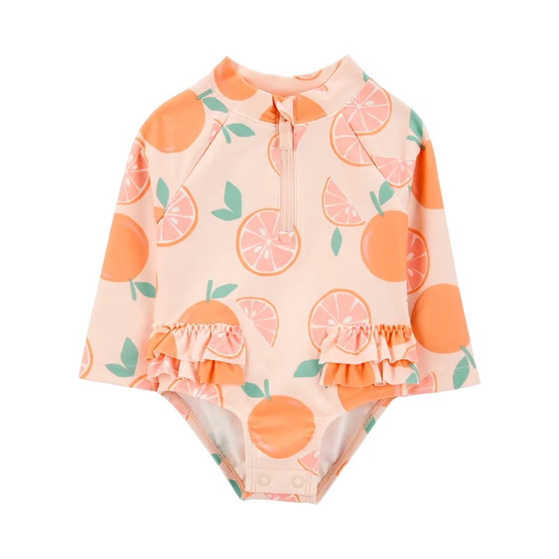 Traje de baño anti-UV para bebé niña Carter's - Naranja