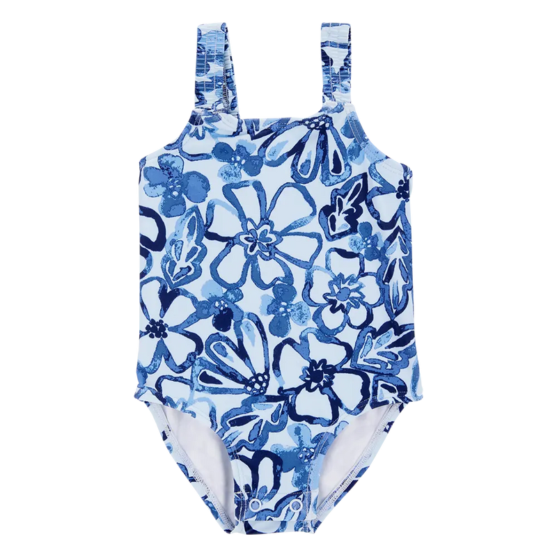 Traje de baño para bebé niña Carter's - Floral azul