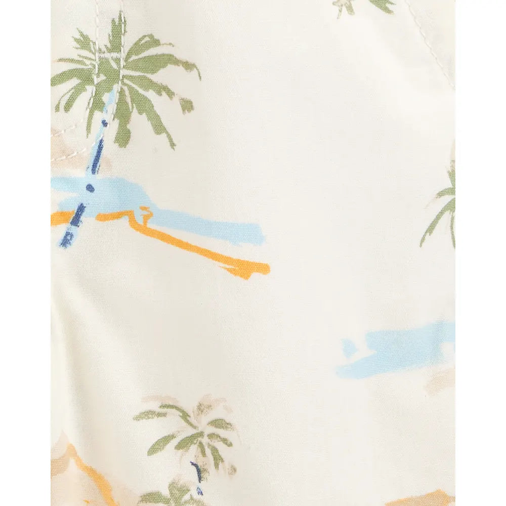 Salopette courte en tricot tropical bébé garçon