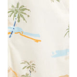 Salopette courte en tricot tropical bébé garçon