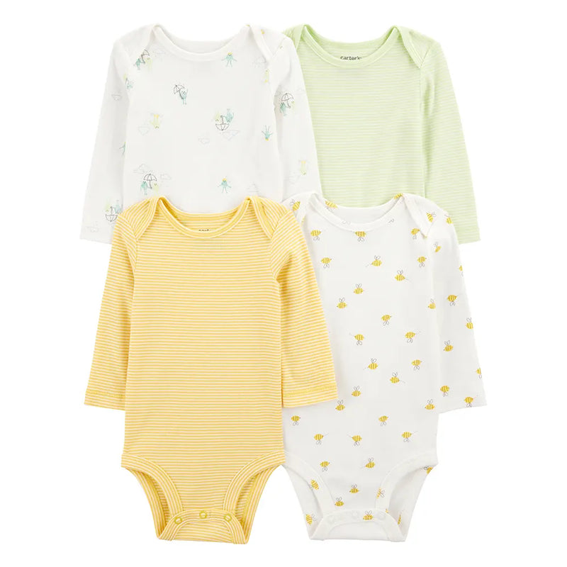 Lot de 5 Bodies Manches Longues Bébé Carter's - Multi