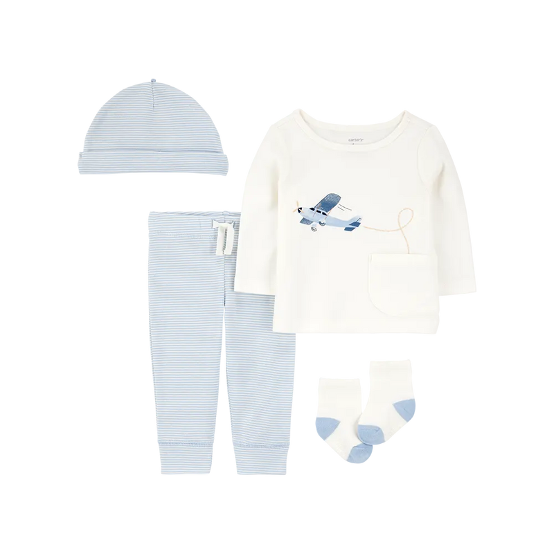 Ensemble 4 Pièces Bébé Garçon Carter's - Avion