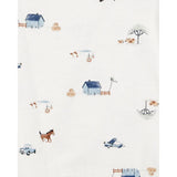 Ensemble 3 pièces cardigan ferme bébé garçon - Coton