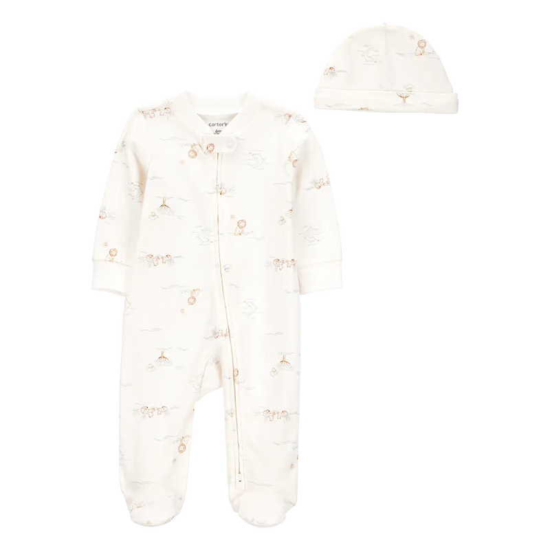 Mameluco de algodón y gorro para bebé niño Carter's - Multicolor