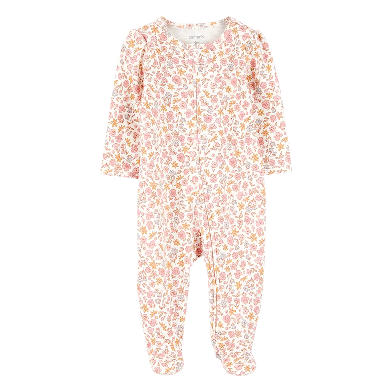 Grenouillère en Coton Zippé Bébé Fille Carter's - Floral