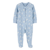 Pyjama dors-bien zippé floral bébé fille - Coton