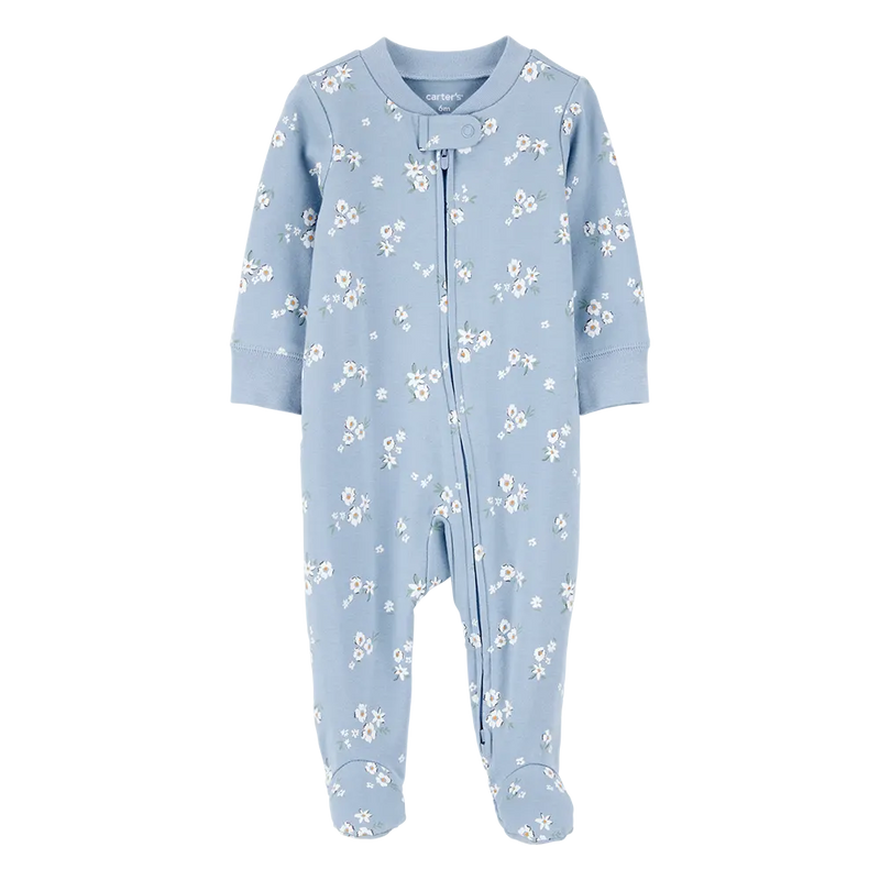 Grenouillère en Coton Zippé Bébé Fille Carter's - Floral