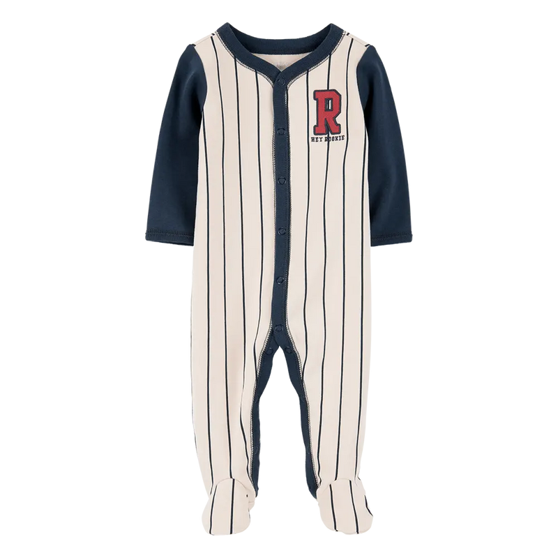 Mameluco de algodón con cremallera para bebé niño Carter's - Béisbol