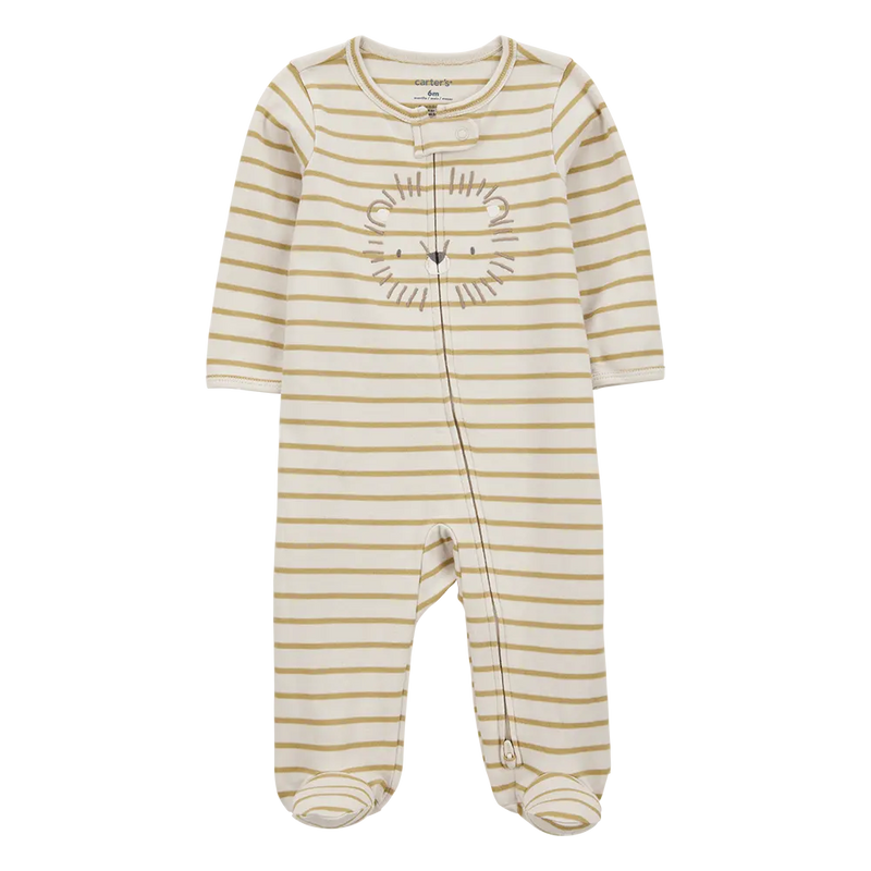 Mameluco de algodón con cremallera para bebé niño Carter's - León