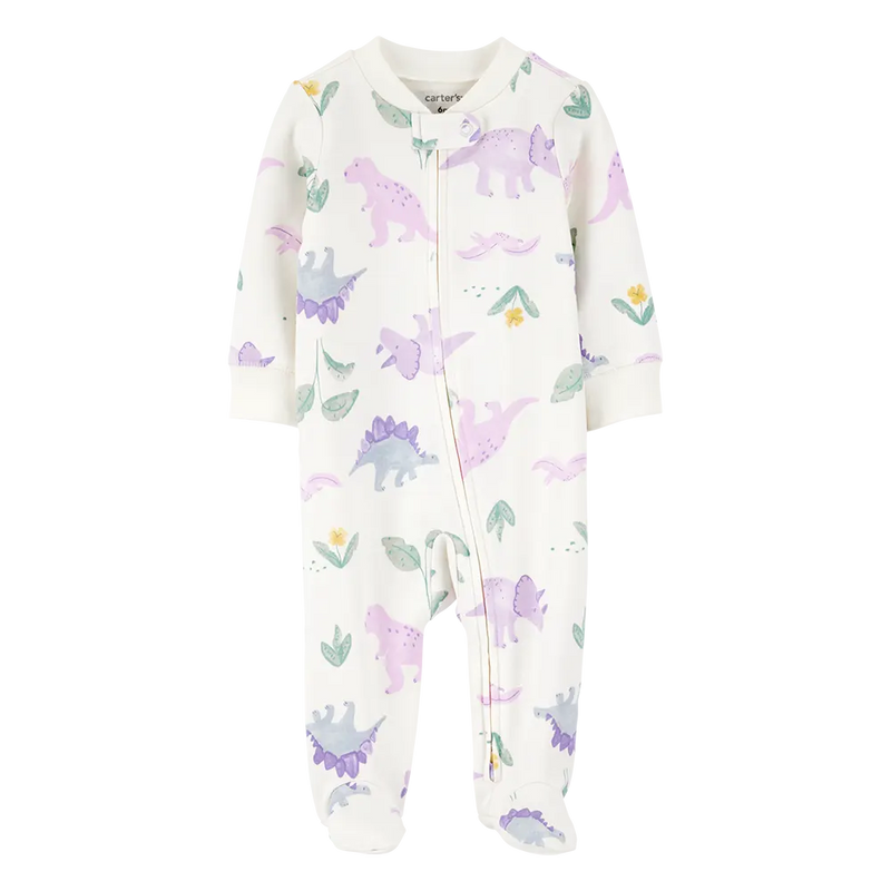 Grenouillère en Coton Zippé Bébé Fille Carter's - Floral