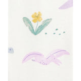 Pyjama dors-bien zippé floral bébé fille - Coton