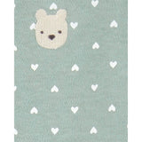 Pyjama dors-bien zippé à pois bébé fille - Coton