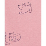 Ensemble 3 pièces chiot pour bébé fille - Coton