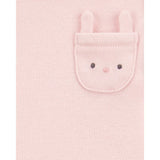 Lot de 5 bodys lapin fleuri bébé fille - Coton