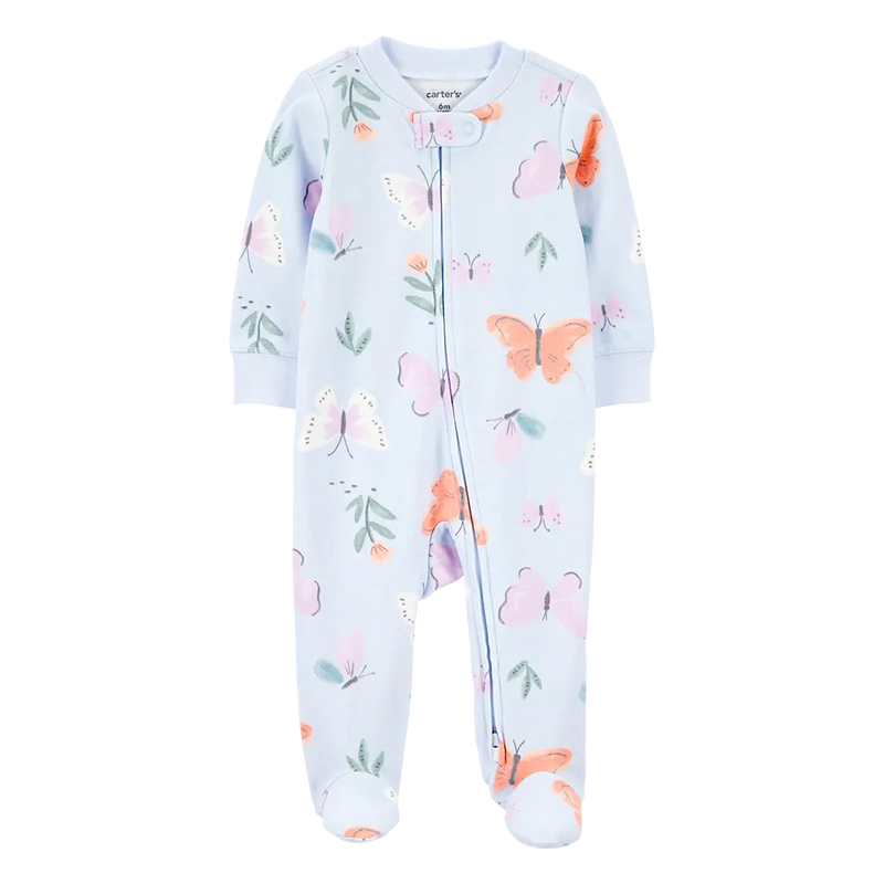 Grenouillère en Coton Zippé Bébé Fille Carter's - Papillon