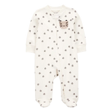 Pyjama dors-bien zippé tigre bébé garçon - Coton