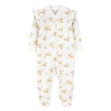 Pyjama dors-bien zippé floral bébé fille - Coton