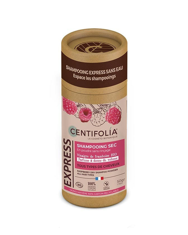 Shampoing Sec En Poudre Sans Rinçage 50g Centifolia - Framboise