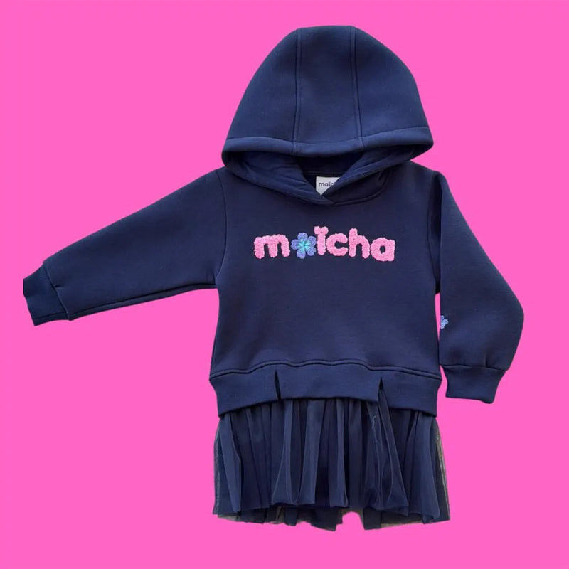 Maïcha Vestido con Capucha – Azul