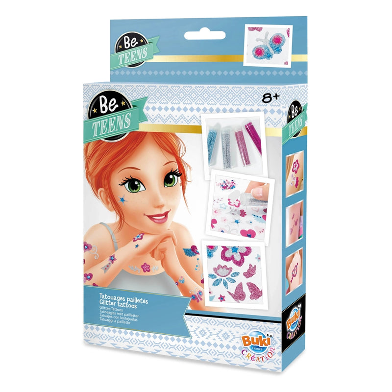 Buki Tatuajes con purpurina 8A+