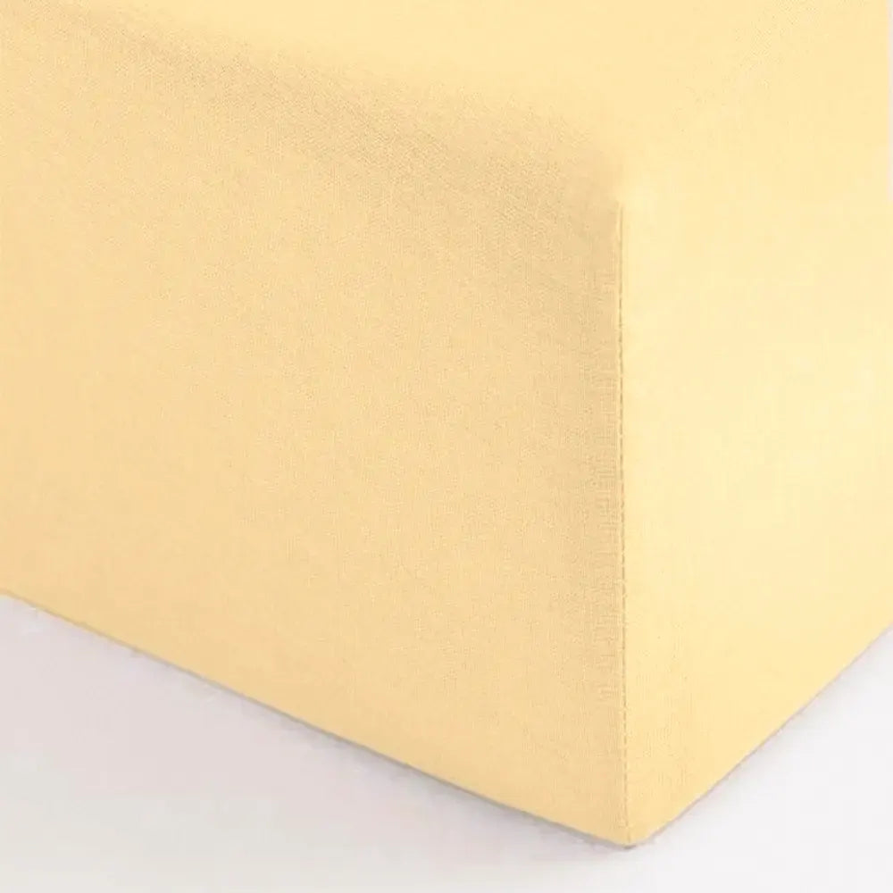 Bambidou Drap Housse Pour Lit Bébé 140x70 cm - Jaune
