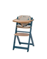 Chaise Haute En Bois TIMBA Avec Coussin Petrol Blue - Bébé Confort