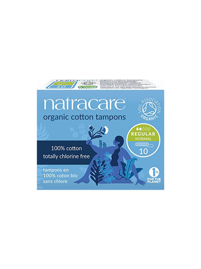 Natracare Tampons sans Applicateur Régulier - 10 Unités