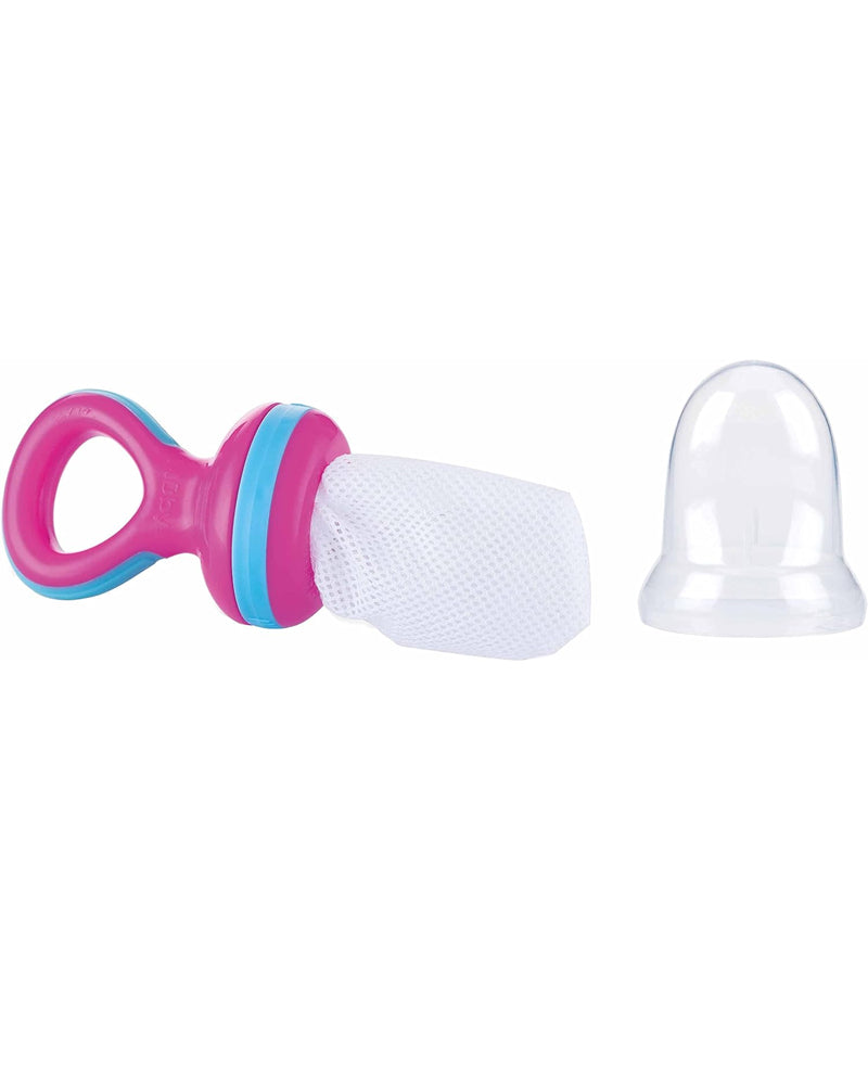 Nûby Nibber Snack for Fruits & Vegetables & Cookies 6M+ - Pink & Sky Blue