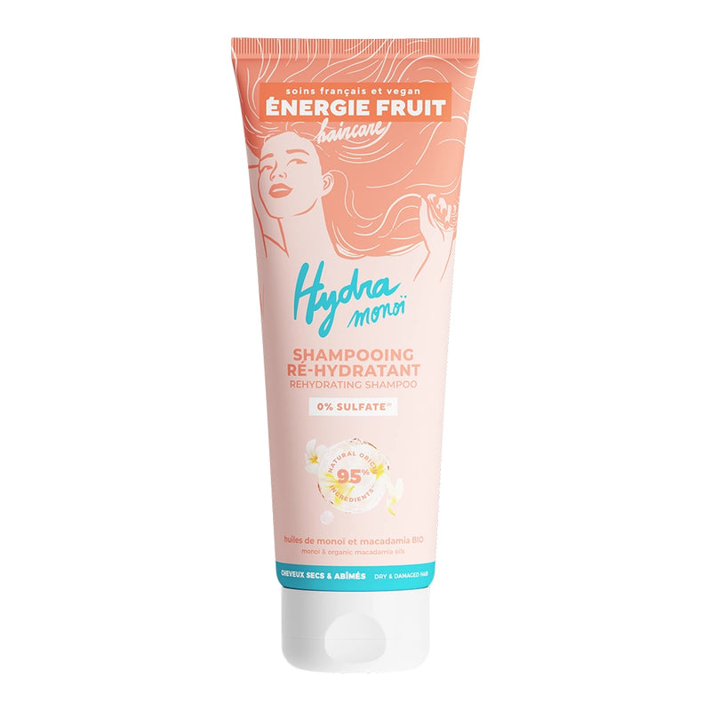 Énergie Fruit Champú hidratante Monoï y aceite de macadamia sin sulfatos - 250ml